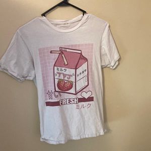 strawberry milk tee shirt